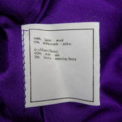 Collarless CC Mark Button Jacket #40 Purple