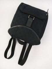 GG Canvas Backpack Black