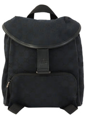 GG Canvas Backpack Black