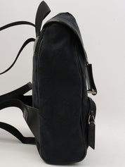 GG Canvas Backpack Black