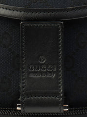 GG Canvas Backpack Black