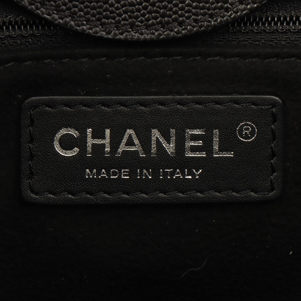 Chanel Deauville 2-Way Tote Bag in Black Caviar Skin, manufactured around 2018