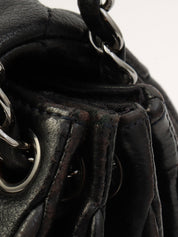 Around 2008 2.55 Chain Shoulder Bag Black