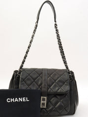 Around 2008 2.55 Chain Shoulder Bag Black