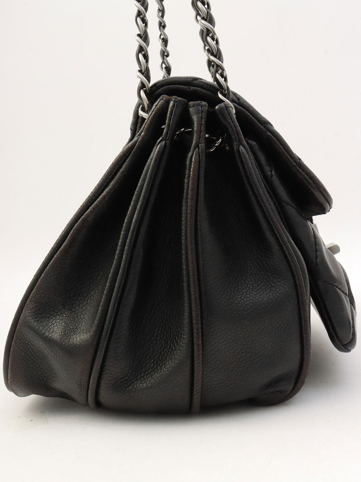 Around 2008 2.55 Chain Shoulder Bag Black