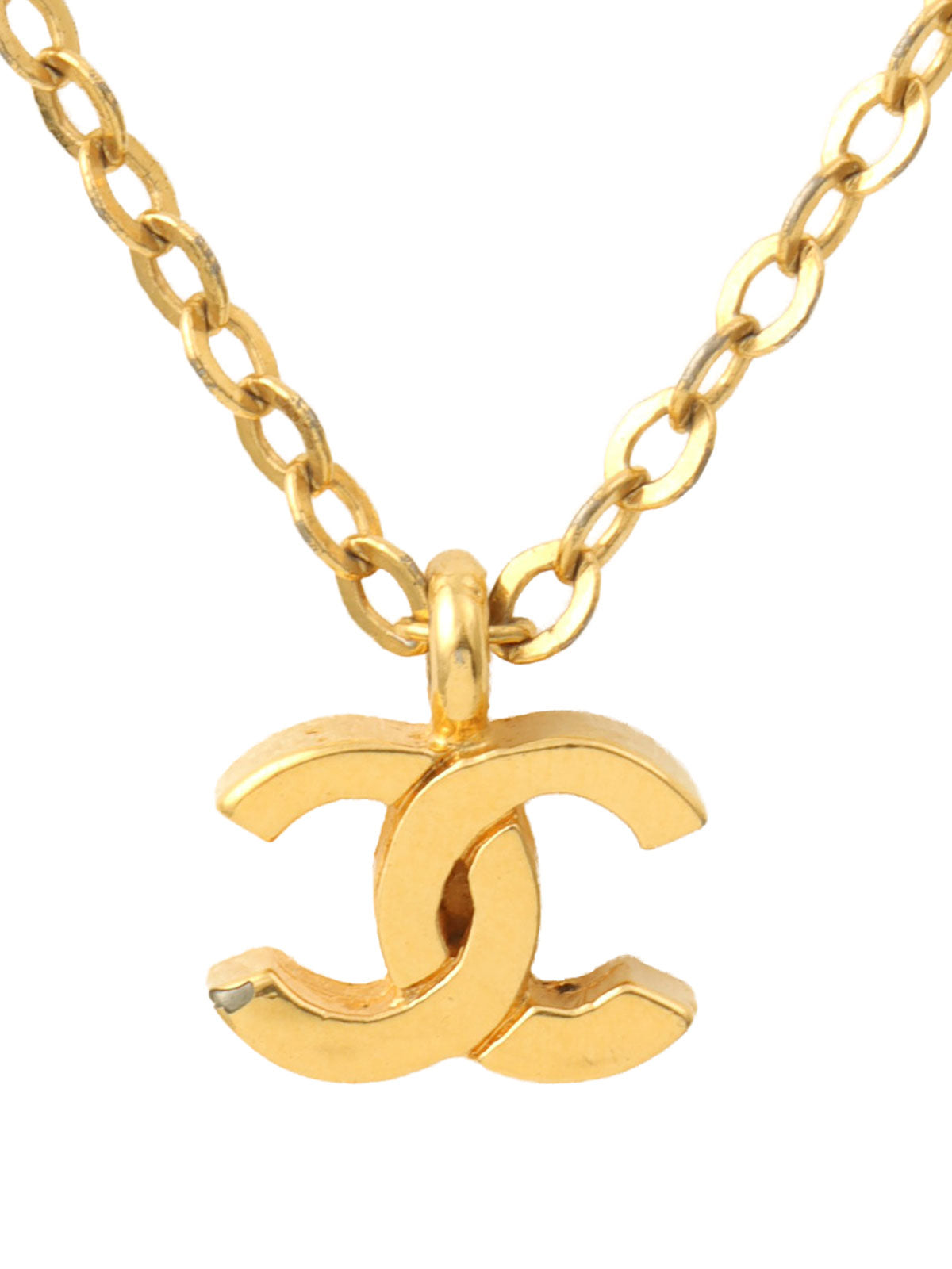 Mini CC Mark Necklace Gold