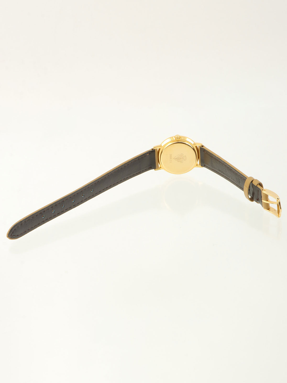Round Logo Face Watch Gold/Beige