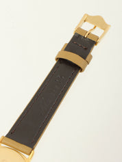 Round Logo Face Watch Gold/Beige