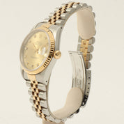 Circa 1993, 10-point diamond Datejust, 36mm, 16233G, U-serial, automatic, champagne dial