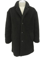 黑色 Boa Logo 纽扣外套