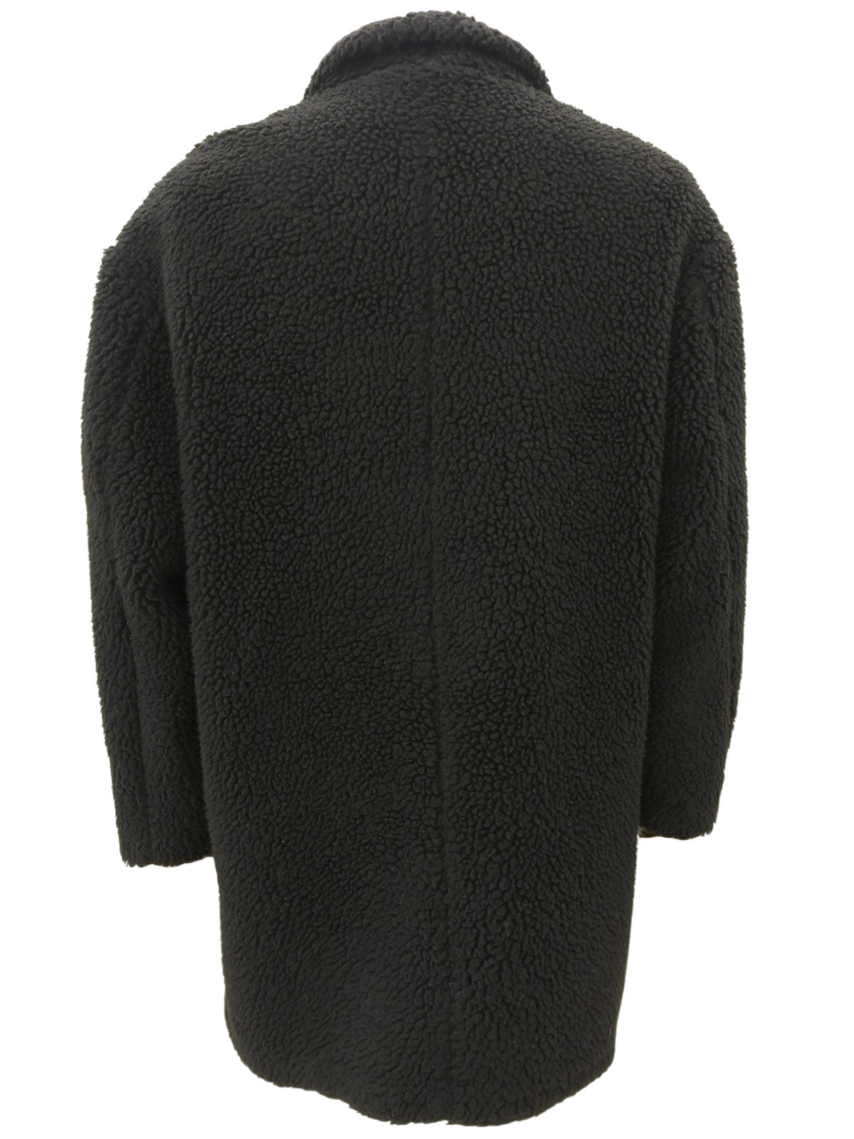 黑色 Boa Logo 纽扣外套