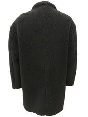 黑色 Boa Logo 纽扣外套