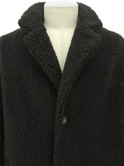 黑色 Boa Logo 纽扣外套