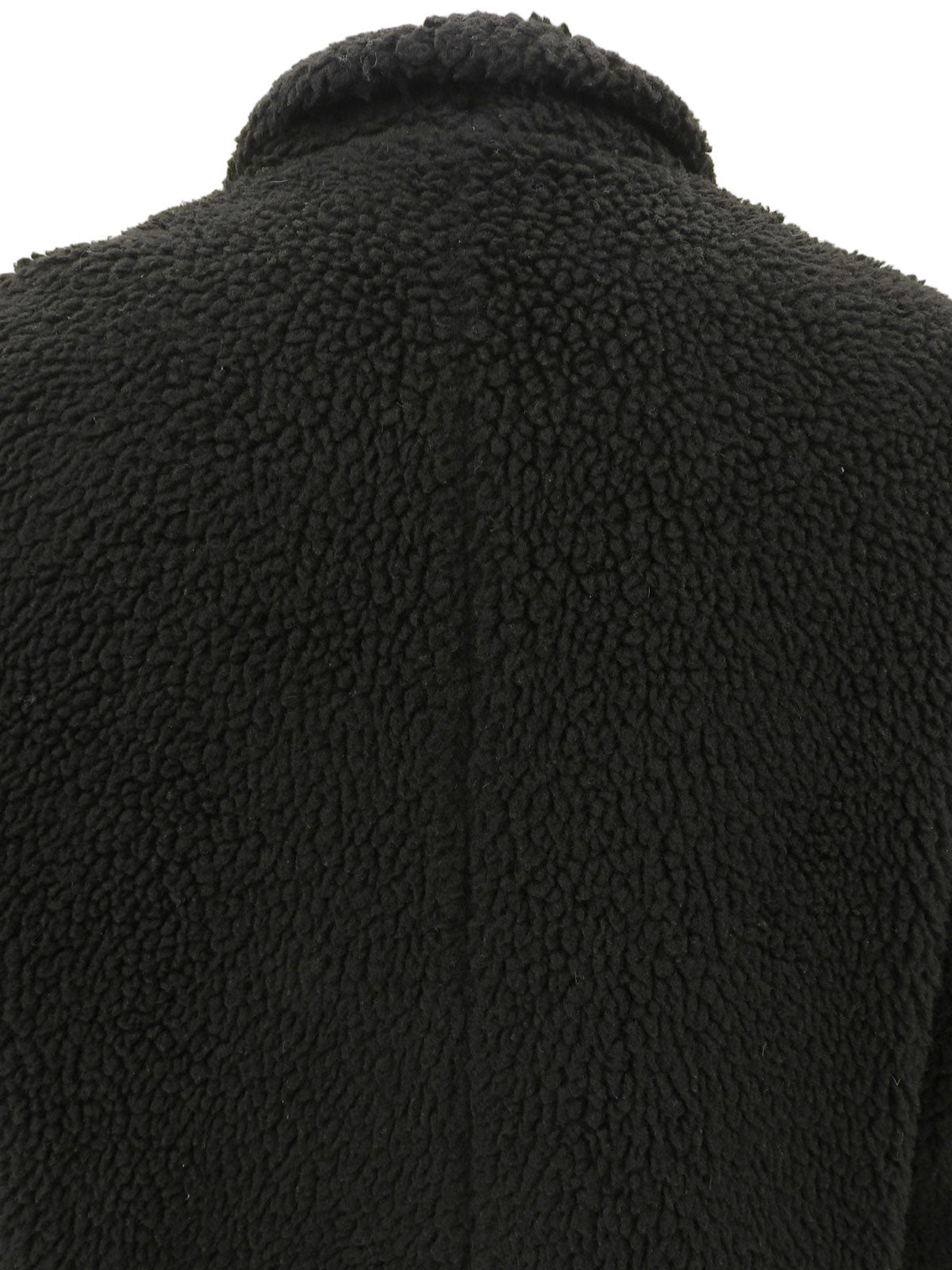 黑色 Boa Logo 纽扣外套