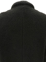 黑色 Boa Logo 纽扣外套