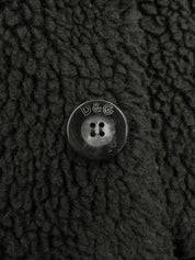 黑色 Boa Logo 纽扣外套