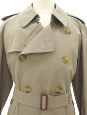 Nova Check Lining Trench Coat Khaki