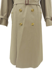 Nova Check Lining Trench Coat Khaki