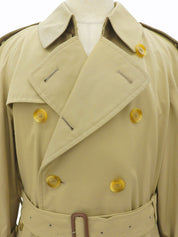 ノバチェックライニングトレンチコート ベージュ