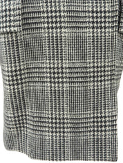 Check Pattern Long Coat #38 White/Black