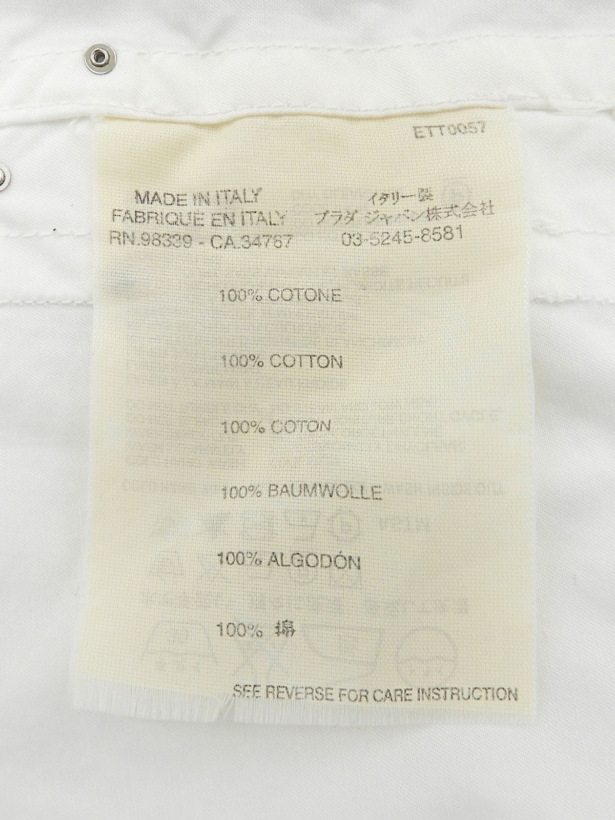 Triangle Logo Shirt #39 White