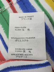 ミックスボーダーパターンロゴボタンスリーピース マルチ