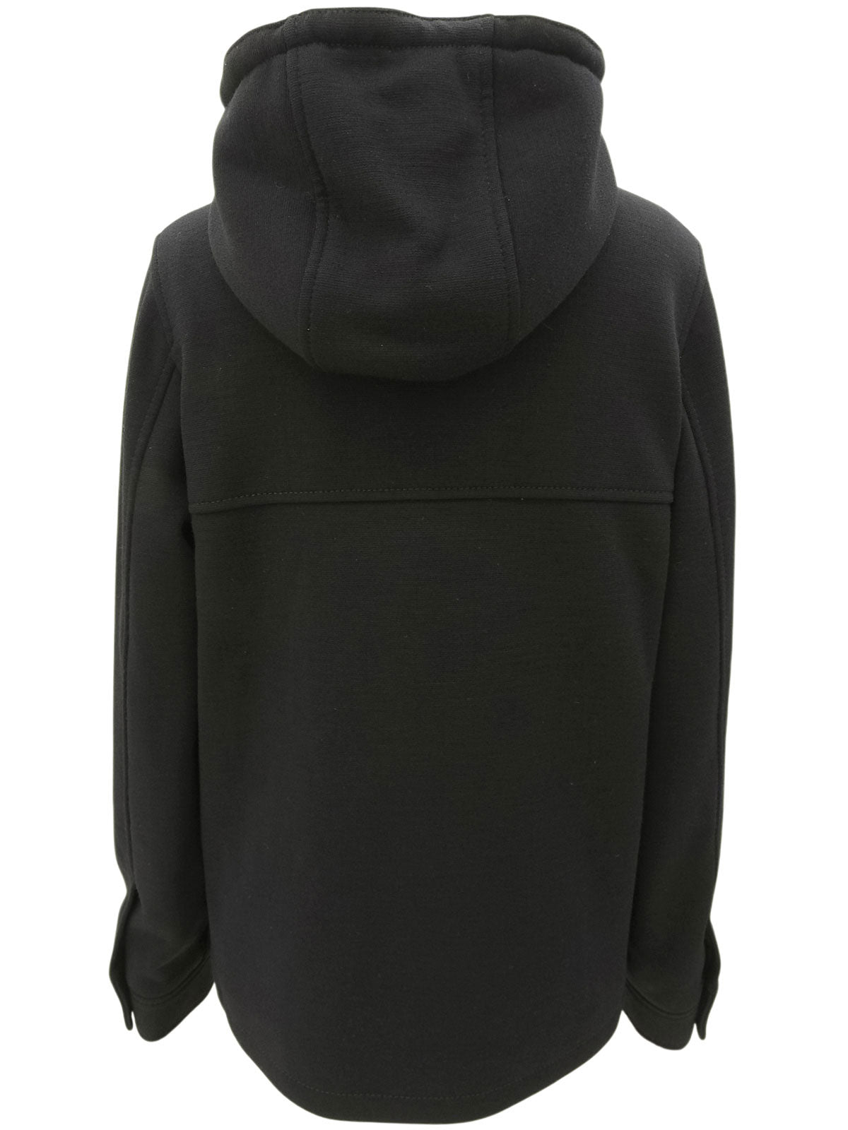 Wool zip-up hoodie #S Black