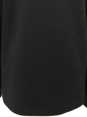 Wool zip-up hoodie #S Black