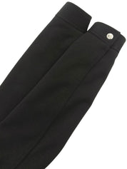 Wool zip-up hoodie #S Black