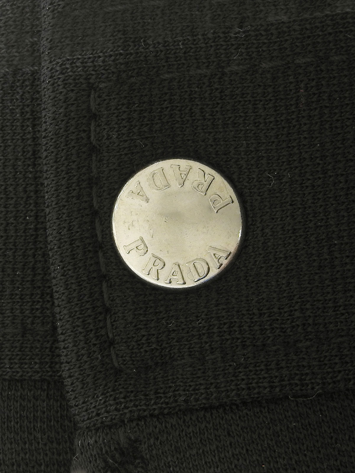 Wool zip-up hoodie #S Black