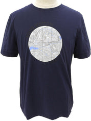 2013年圆形Logo T恤，海军蓝