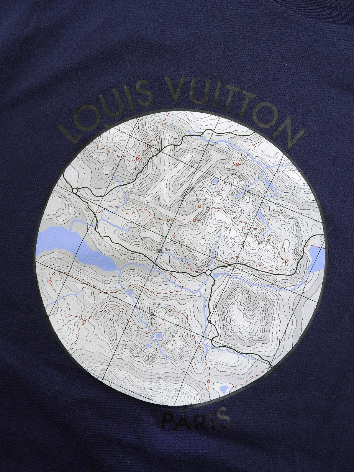 2013年圆形Logo T恤，海军蓝