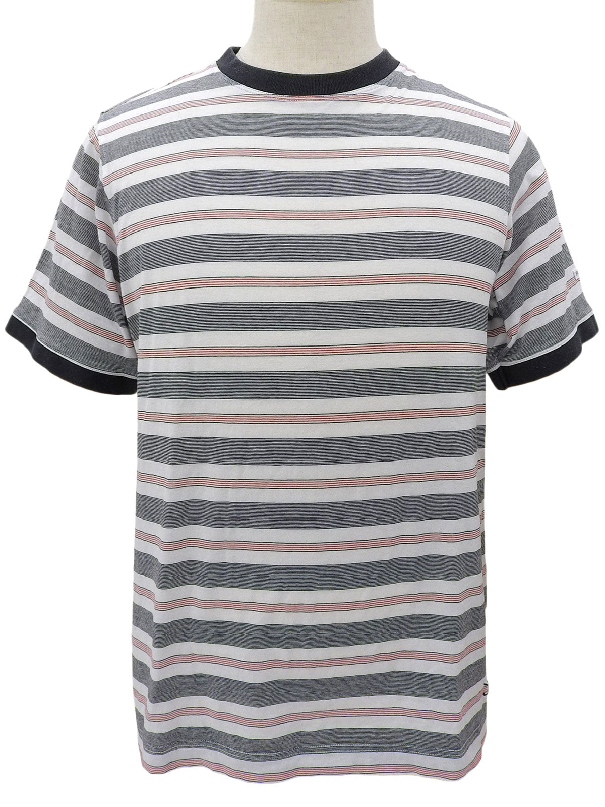 白色/黑色/红色边框刺绣logo T恤