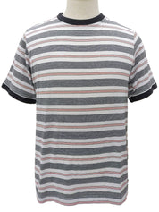 白色/黑色/红色边框刺绣logo T恤