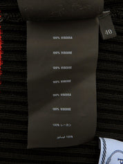 Border Pattern Tube Top Black/Red/White #40