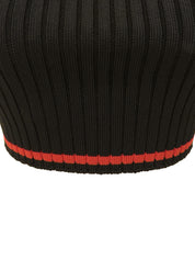 Border Pattern Tube Top Black/Red/White #40