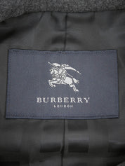 ウールロゴボタントレンチコート チャコールグレー#M