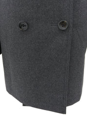 ウールロゴボタントレンチコート チャコールグレー#M