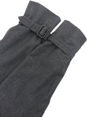 ウールロゴボタントレンチコート チャコールグレー#M