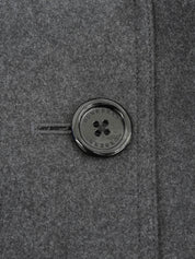 ウールロゴボタントレンチコート チャコールグレー#M