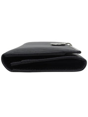 ガンチーニプレートロングウォレット ブラック