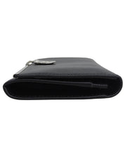 ガンチーニプレートロングウォレット ブラック