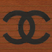 约1995年产 Logo 木纹化妆包 棕色
