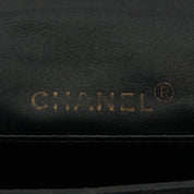 Chanel Bicolor Stitch CC Mark Plate Chain Shoulder Bag, Black, circa 1990