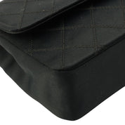 Chanel Bicolor Stitch CC Mark Plate Chain Shoulder Bag, Black, circa 1990