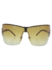 Side Logo Rimless Sunglasses Brown