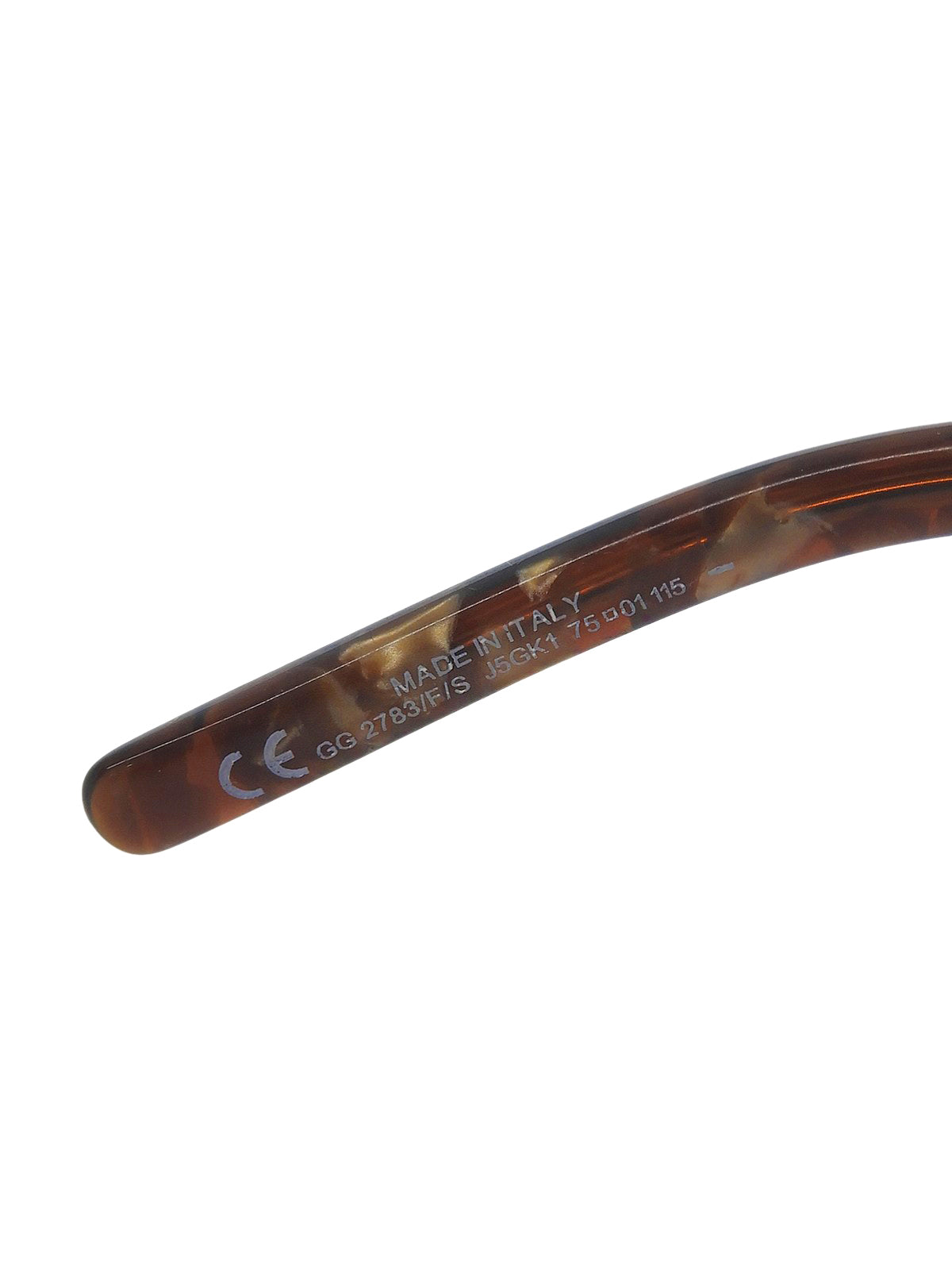 サイドロゴリムレスサングラス ブラウン