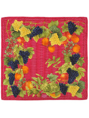 フルーツパターンスカーフ ピンク/マルチ