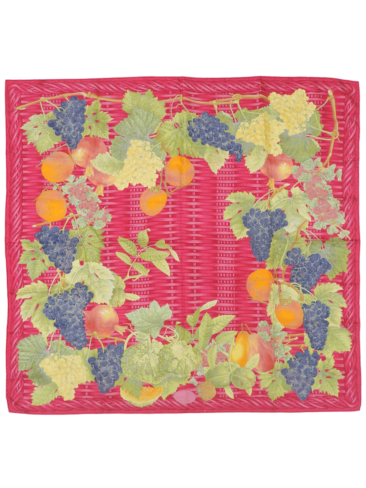 フルーツパターンスカーフ ピンク/マルチ