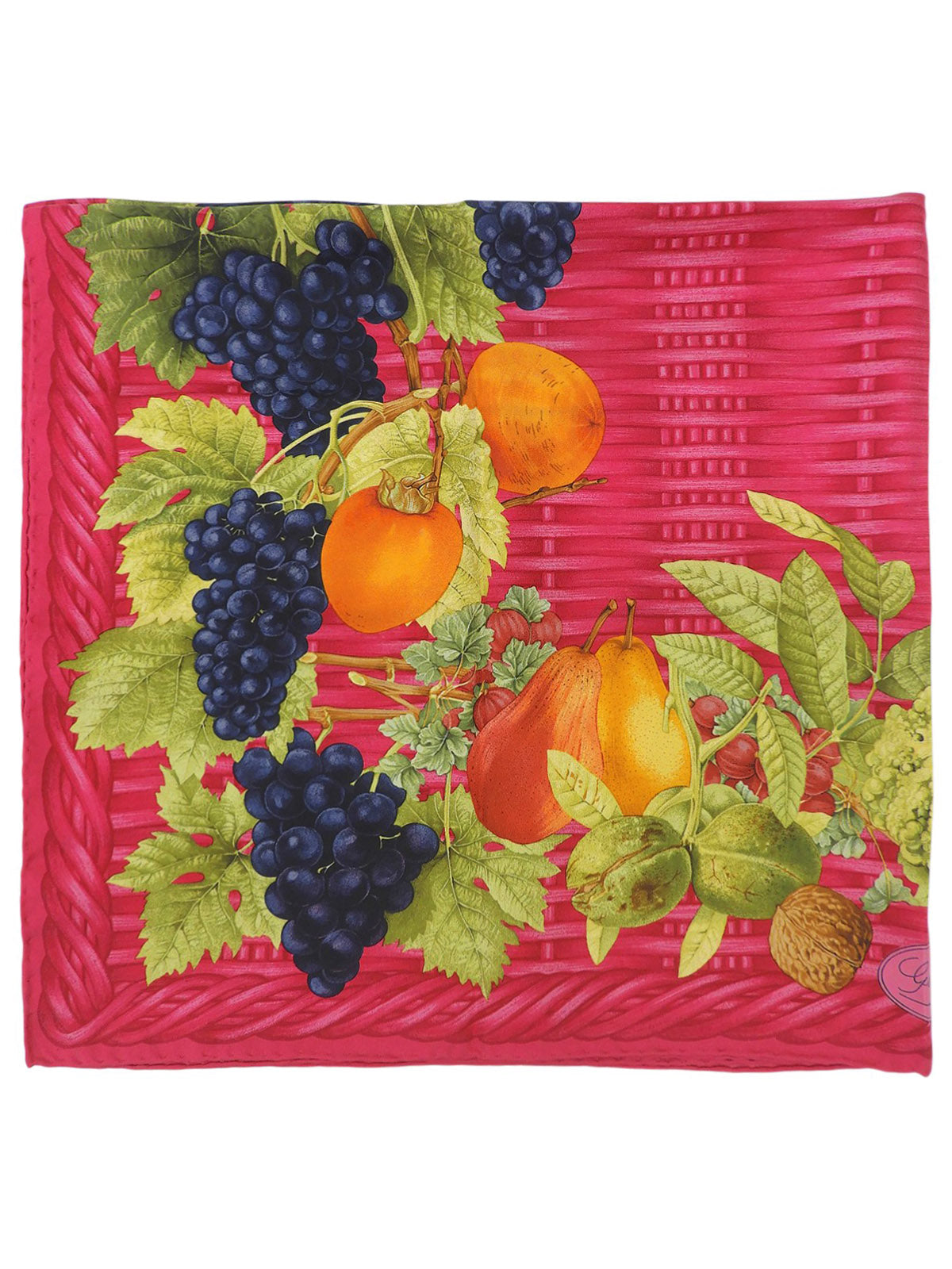 フルーツパターンスカーフ ピンク/マルチ